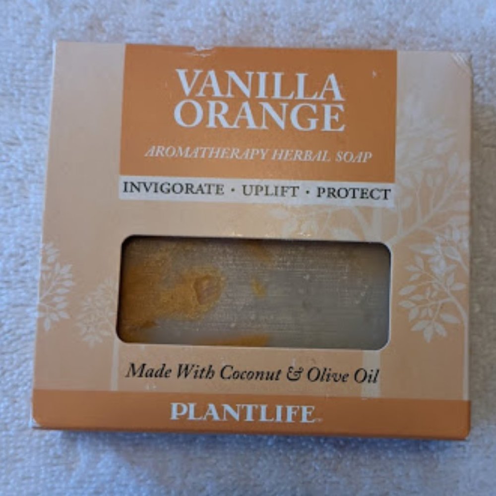 NWT Plantlife Vanilla Orange Herbal Bar Soap